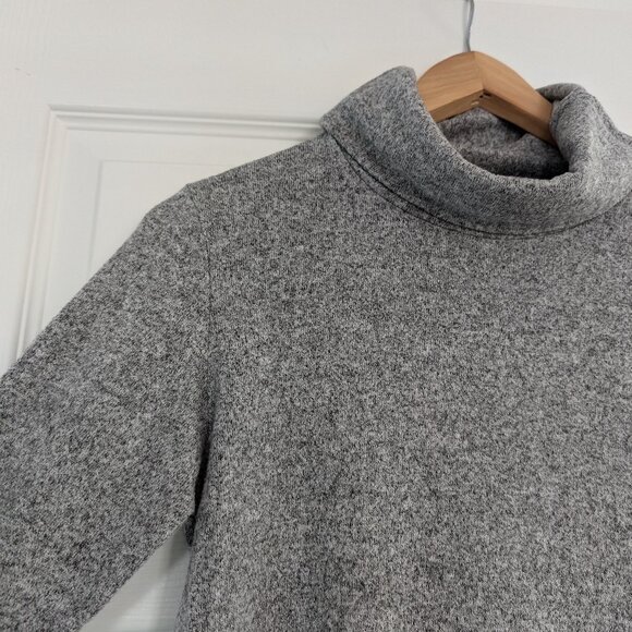 aerie cropped turtleneck heathered grey size small - Picture 3 of 13